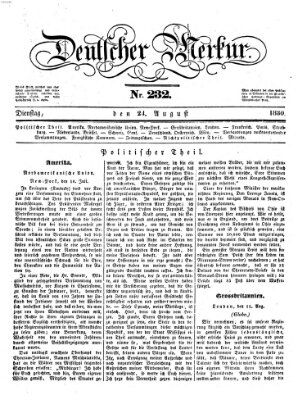 Deutscher Merkur Dienstag 24. August 1830