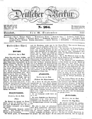 Deutscher Merkur Samstag 25. September 1830