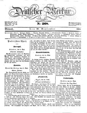 Deutscher Merkur Mittwoch 29. September 1830