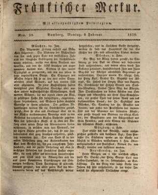 Fränkischer Merkur (Bamberger Zeitung) Montag 8. Februar 1830