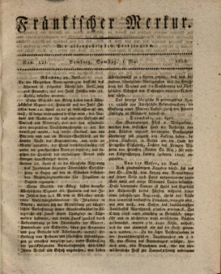 Fränkischer Merkur (Bamberger Zeitung) Samstag 1. Mai 1830