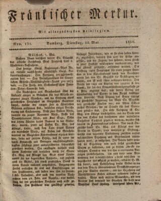 Fränkischer Merkur (Bamberger Zeitung) Dienstag 11. Mai 1830