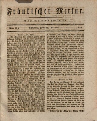 Fränkischer Merkur (Bamberger Zeitung) Freitag 14. Mai 1830