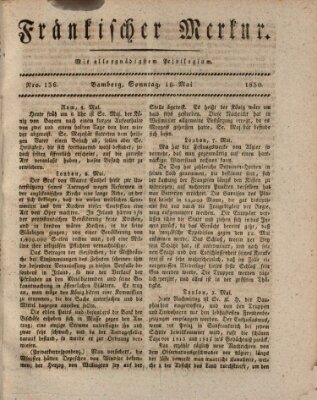 Fränkischer Merkur (Bamberger Zeitung) Sonntag 16. Mai 1830