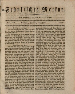 Fränkischer Merkur (Bamberger Zeitung) Freitag 18. Juni 1830