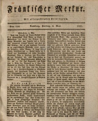 Fränkischer Merkur (Bamberger Zeitung) Freitag 6. Mai 1831