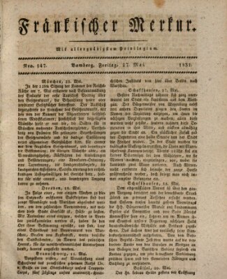 Fränkischer Merkur (Bamberger Zeitung) Freitag 27. Mai 1831