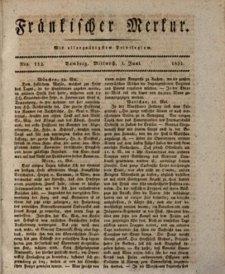 Fränkischer Merkur (Bamberger Zeitung) Freitag 1. Juni 1832