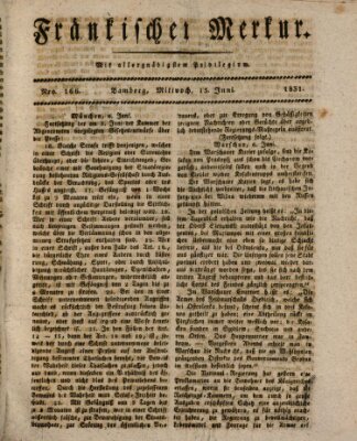 Fränkischer Merkur (Bamberger Zeitung) Mittwoch 15. Juni 1831