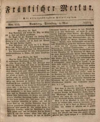 Fränkischer Merkur (Bamberger Zeitung) Dienstag 1. Mai 1832