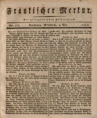 Fränkischer Merkur (Bamberger Zeitung) Mittwoch 9. Mai 1832