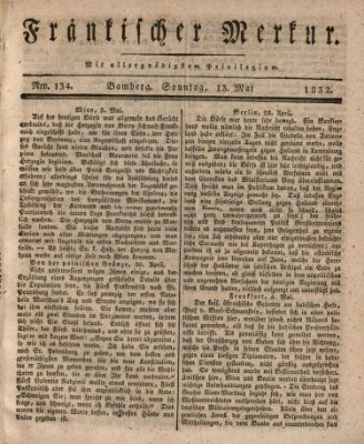 Fränkischer Merkur (Bamberger Zeitung) Sonntag 13. Mai 1832