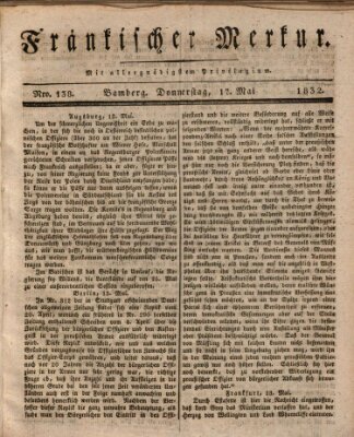 Fränkischer Merkur (Bamberger Zeitung) Donnerstag 17. Mai 1832