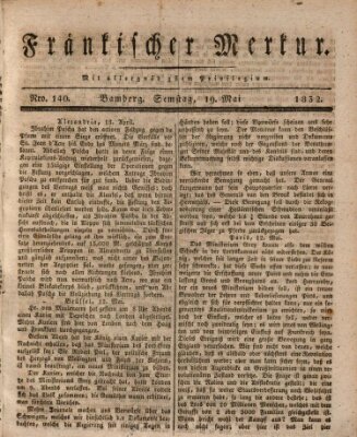 Fränkischer Merkur (Bamberger Zeitung) Samstag 19. Mai 1832