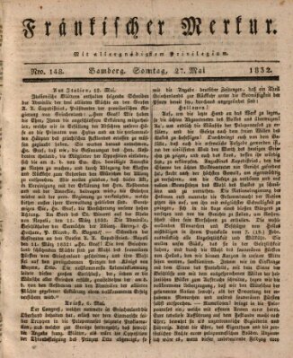 Fränkischer Merkur (Bamberger Zeitung) Sonntag 27. Mai 1832