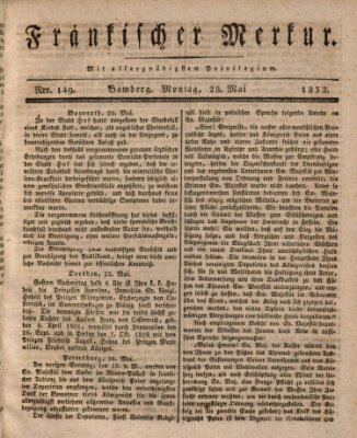 Fränkischer Merkur (Bamberger Zeitung) Montag 28. Mai 1832