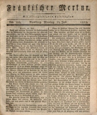 Fränkischer Merkur (Bamberger Zeitung) Montag 23. Juli 1832