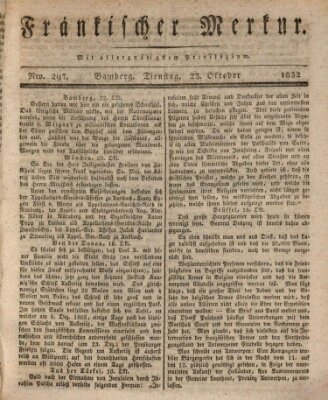 Fränkischer Merkur (Bamberger Zeitung) Dienstag 23. Oktober 1832