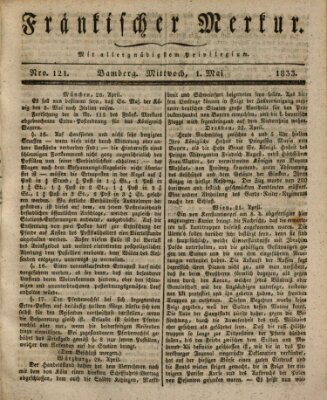 Fränkischer Merkur (Bamberger Zeitung) Mittwoch 1. Mai 1833