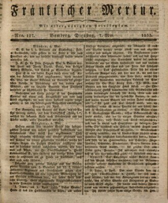 Fränkischer Merkur (Bamberger Zeitung) Dienstag 7. Mai 1833