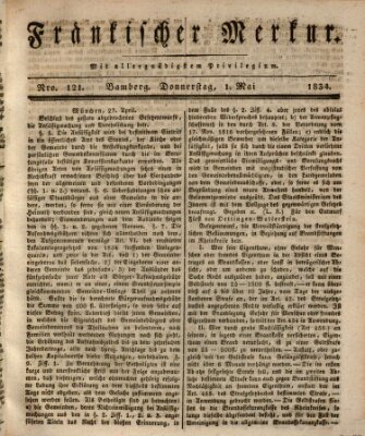 Fränkischer Merkur (Bamberger Zeitung) Donnerstag 1. Mai 1834
