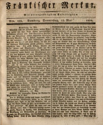 Fränkischer Merkur (Bamberger Zeitung) Donnerstag 15. Mai 1834