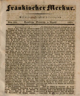 Fränkischer Merkur (Bamberger Zeitung) Sonntag 9. August 1835