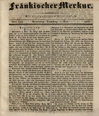 Fränkischer Merkur (Bamberger Zeitung) Samstag 7. Mai 1836