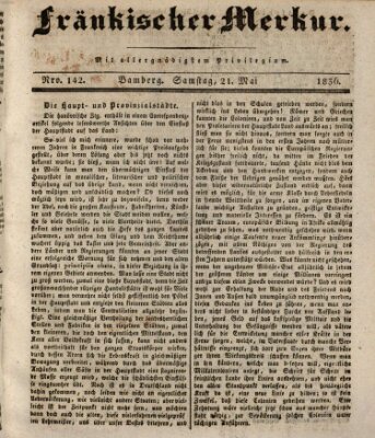 Fränkischer Merkur (Bamberger Zeitung) Samstag 21. Mai 1836