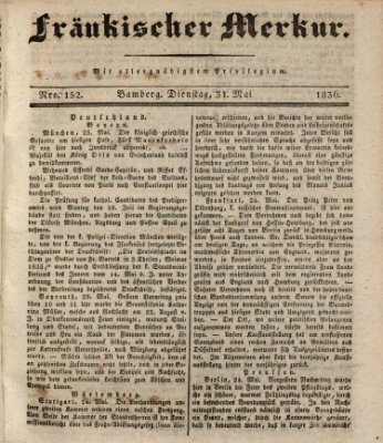 Fränkischer Merkur (Bamberger Zeitung) Dienstag 31. Mai 1836