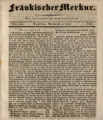 Fränkischer Merkur (Bamberger Zeitung) Mittwoch 8. Juni 1836