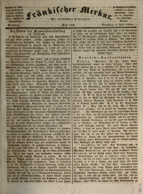 Fränkischer Merkur (Bamberger Zeitung) Samstag 2. Juli 1836