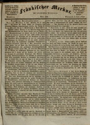 Fränkischer Merkur (Bamberger Zeitung) Mittwoch 6. Juli 1836