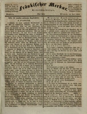 Fränkischer Merkur (Bamberger Zeitung) Mittwoch 20. Juli 1836