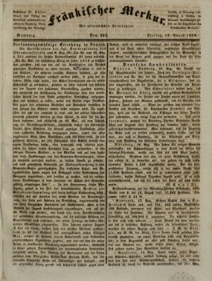 Fränkischer Merkur (Bamberger Zeitung) Freitag 19. August 1836