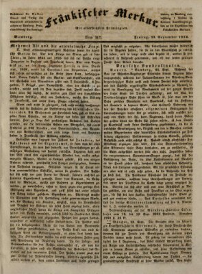 Fränkischer Merkur (Bamberger Zeitung) Freitag 23. September 1836