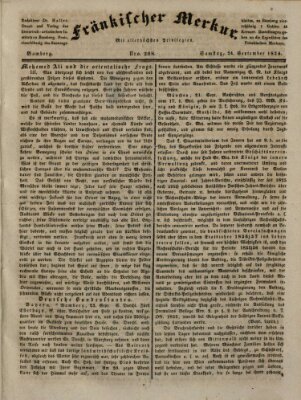 Fränkischer Merkur (Bamberger Zeitung) Samstag 24. September 1836