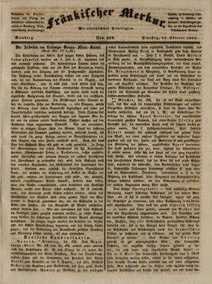 Fränkischer Merkur (Bamberger Zeitung) Dienstag 25. Oktober 1836