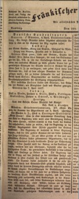 Fränkischer Merkur (Bamberger Zeitung) Mittwoch 12. April 1837