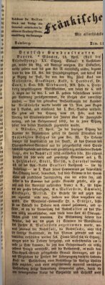 Fränkischer Merkur (Bamberger Zeitung) Freitag 21. April 1837