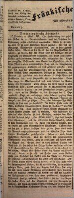 Fränkischer Merkur (Bamberger Zeitung) Samstag 13. Mai 1837