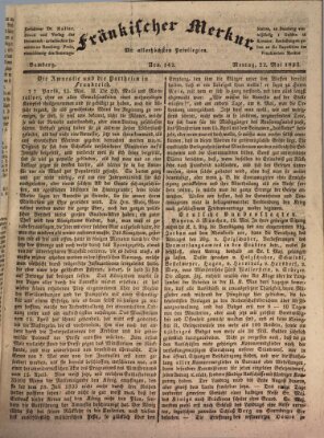 Fränkischer Merkur (Bamberger Zeitung) Montag 22. Mai 1837