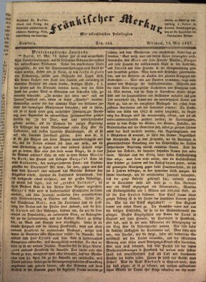 Fränkischer Merkur (Bamberger Zeitung) Mittwoch 24. Mai 1837