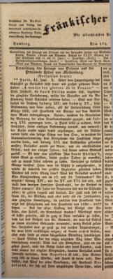 Fränkischer Merkur (Bamberger Zeitung) Mittwoch 21. Juni 1837