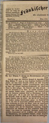 Fränkischer Merkur (Bamberger Zeitung) Dienstag 27. Juni 1837