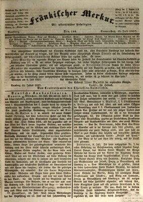 Fränkischer Merkur (Bamberger Zeitung) Donnerstag 13. Juli 1837