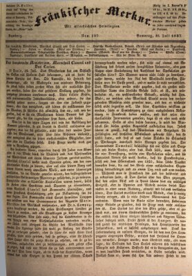 Fränkischer Merkur (Bamberger Zeitung) Sonntag 16. Juli 1837