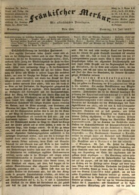 Fränkischer Merkur (Bamberger Zeitung) Sonntag 23. Juli 1837