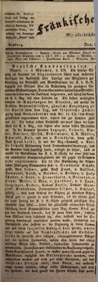 Fränkischer Merkur (Bamberger Zeitung) Mittwoch 11. Oktober 1837