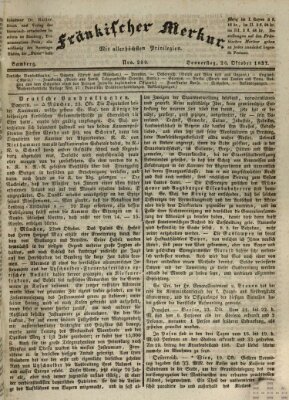 Fränkischer Merkur (Bamberger Zeitung) Donnerstag 26. Oktober 1837